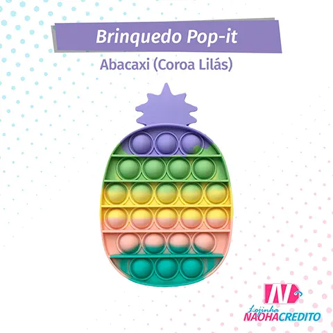 Pop-it Abacaxi (Coroa Lilás)